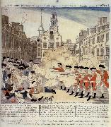 Paul Revere Le massacre de Boston France oil painting artist
